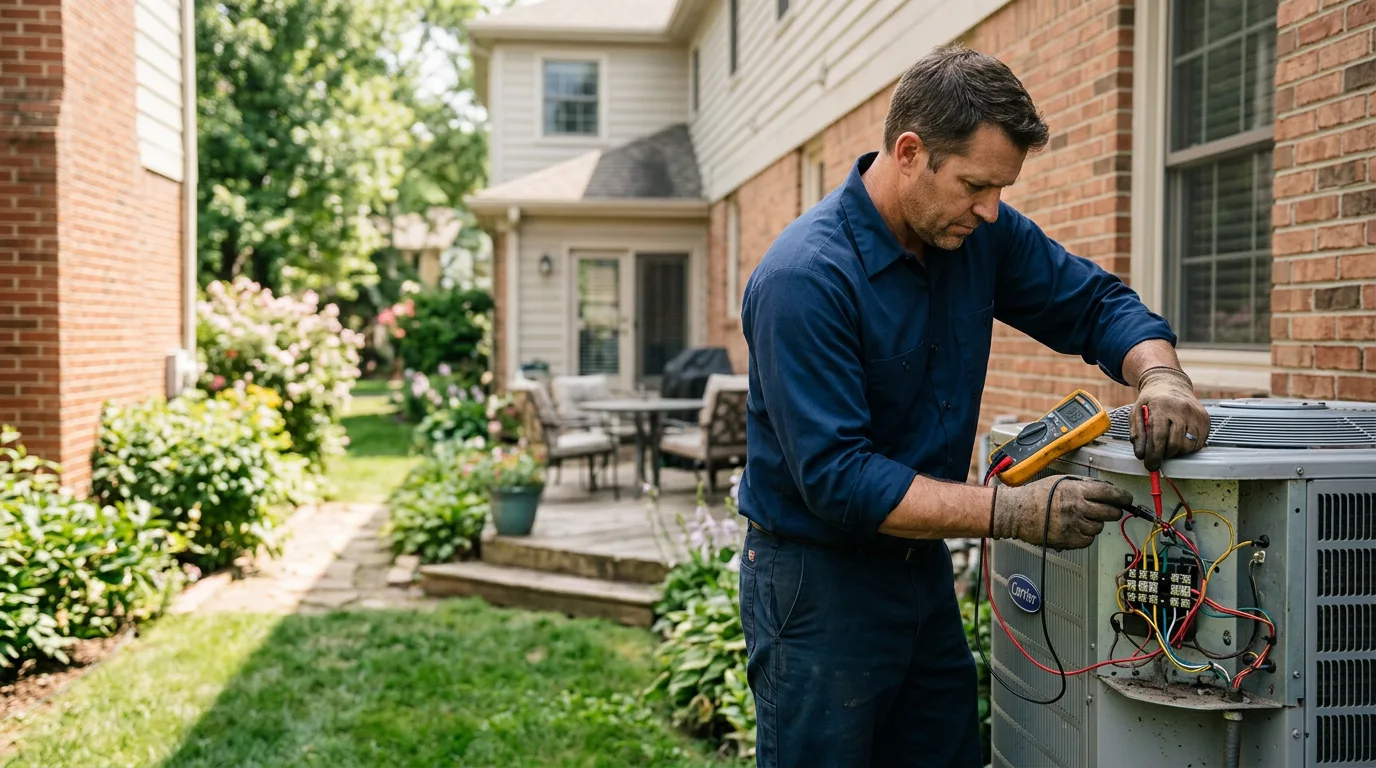 HVAC technician working near York, PA